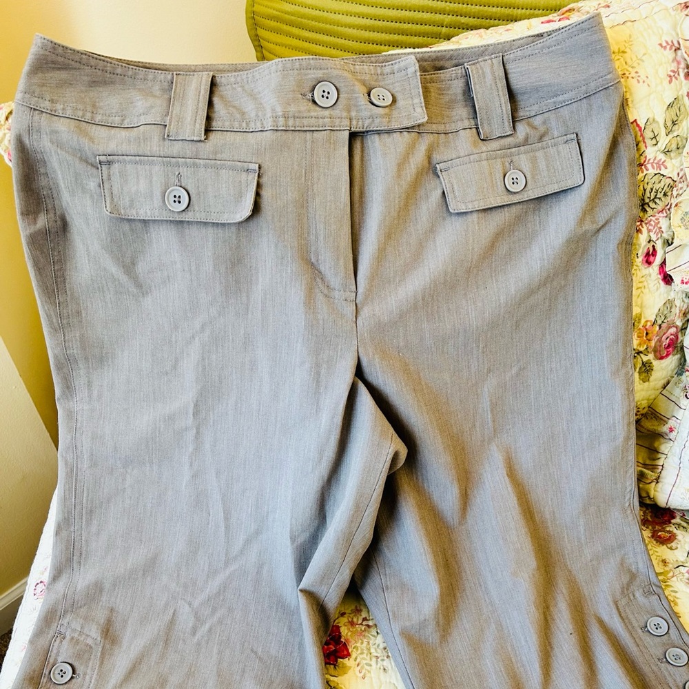Gray dress shorts